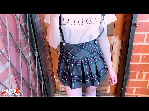 ❤️ Schoolgirl Sucks her dick deeply and fucks instead of classes. ❤️  Sex at us ❌️