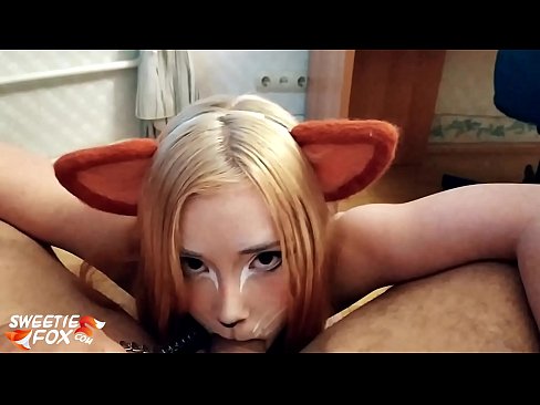 ❤️ Kitsune swallow dick and cum in her mouth ❤️  Sex at us ❌️